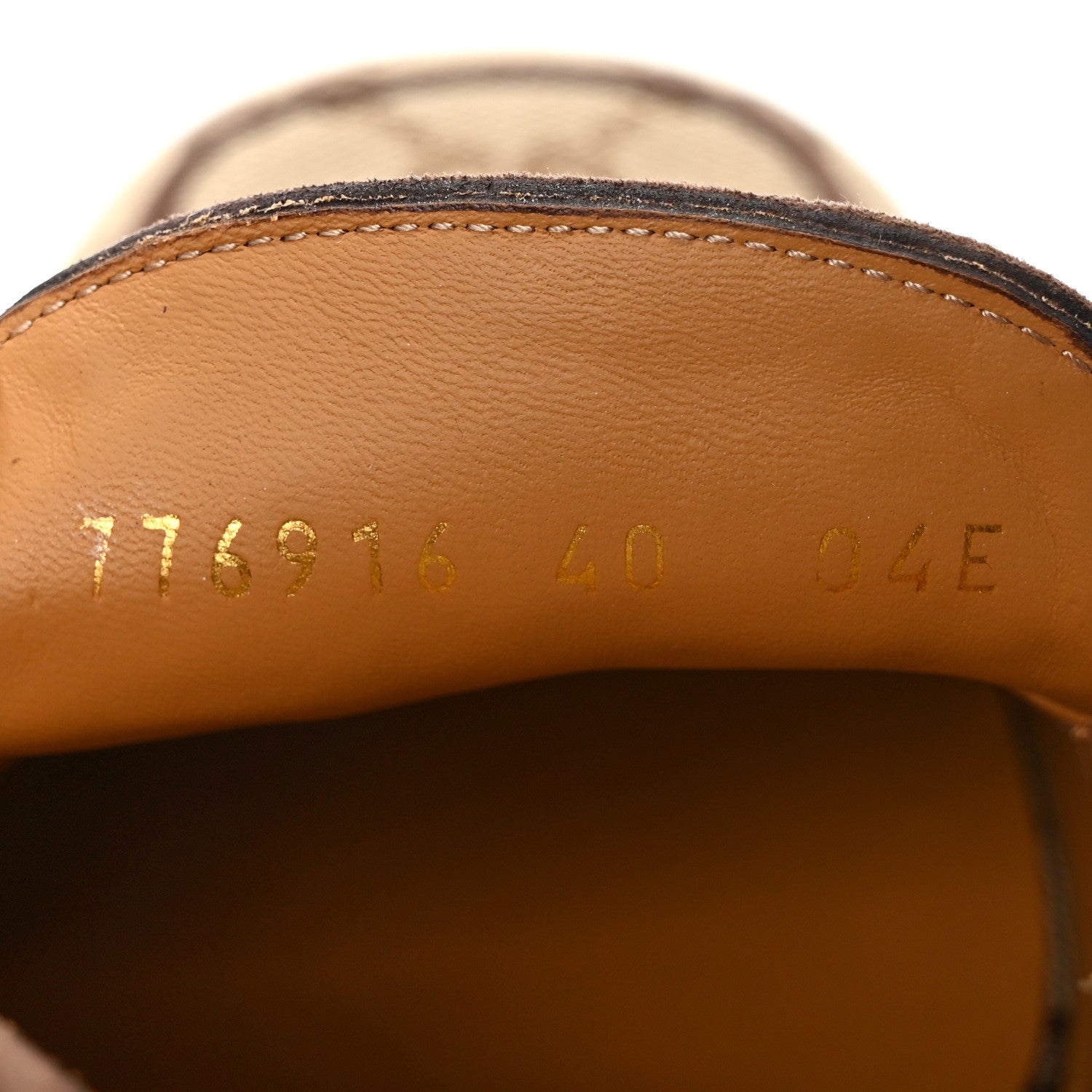 Gucci Monogram Kid Scamosciato Horsebit Platform 25/85mm Slingback Mules 40 Beige Ebony New Acero 8 of 9