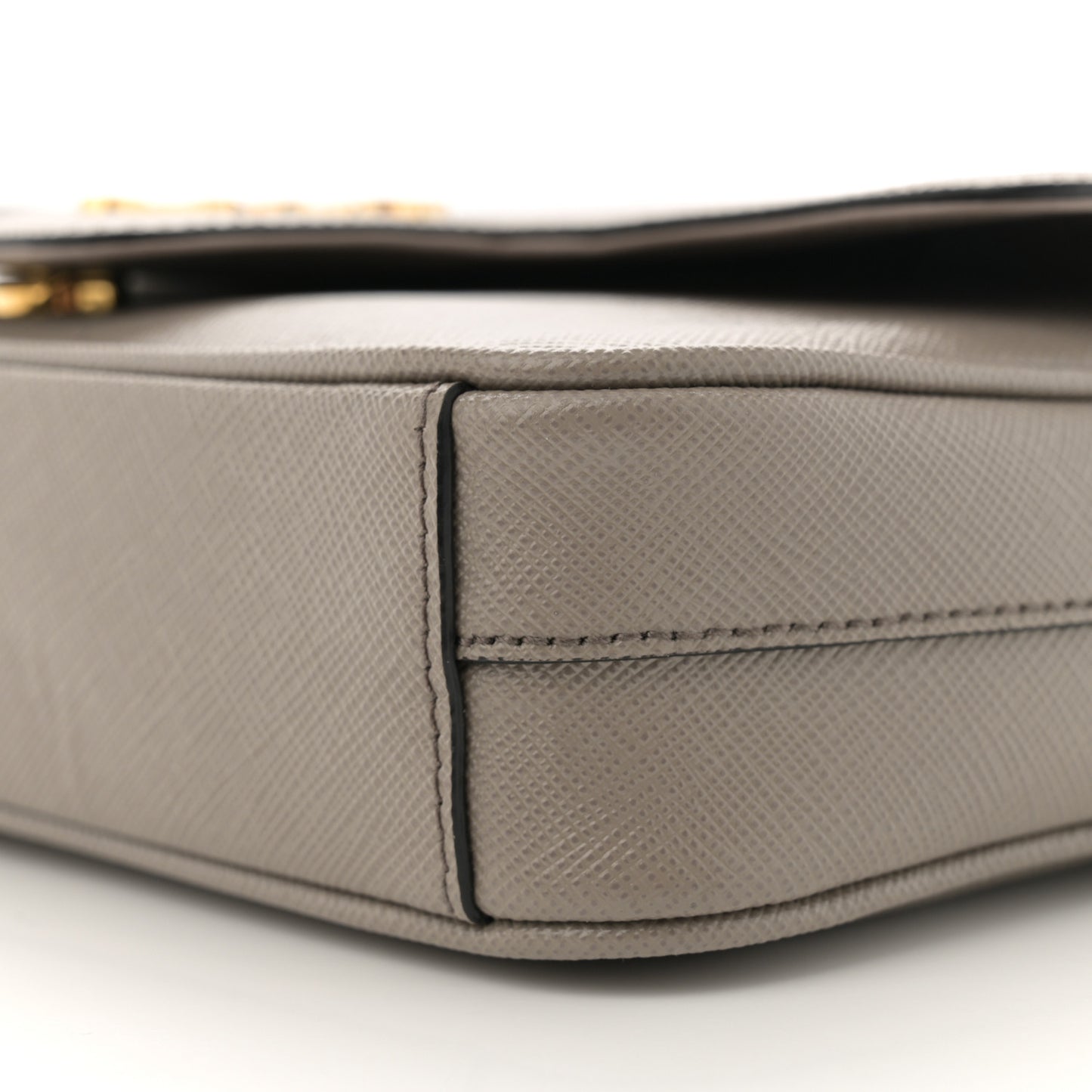 Saffiano Flap Shoulder Bag Argilla