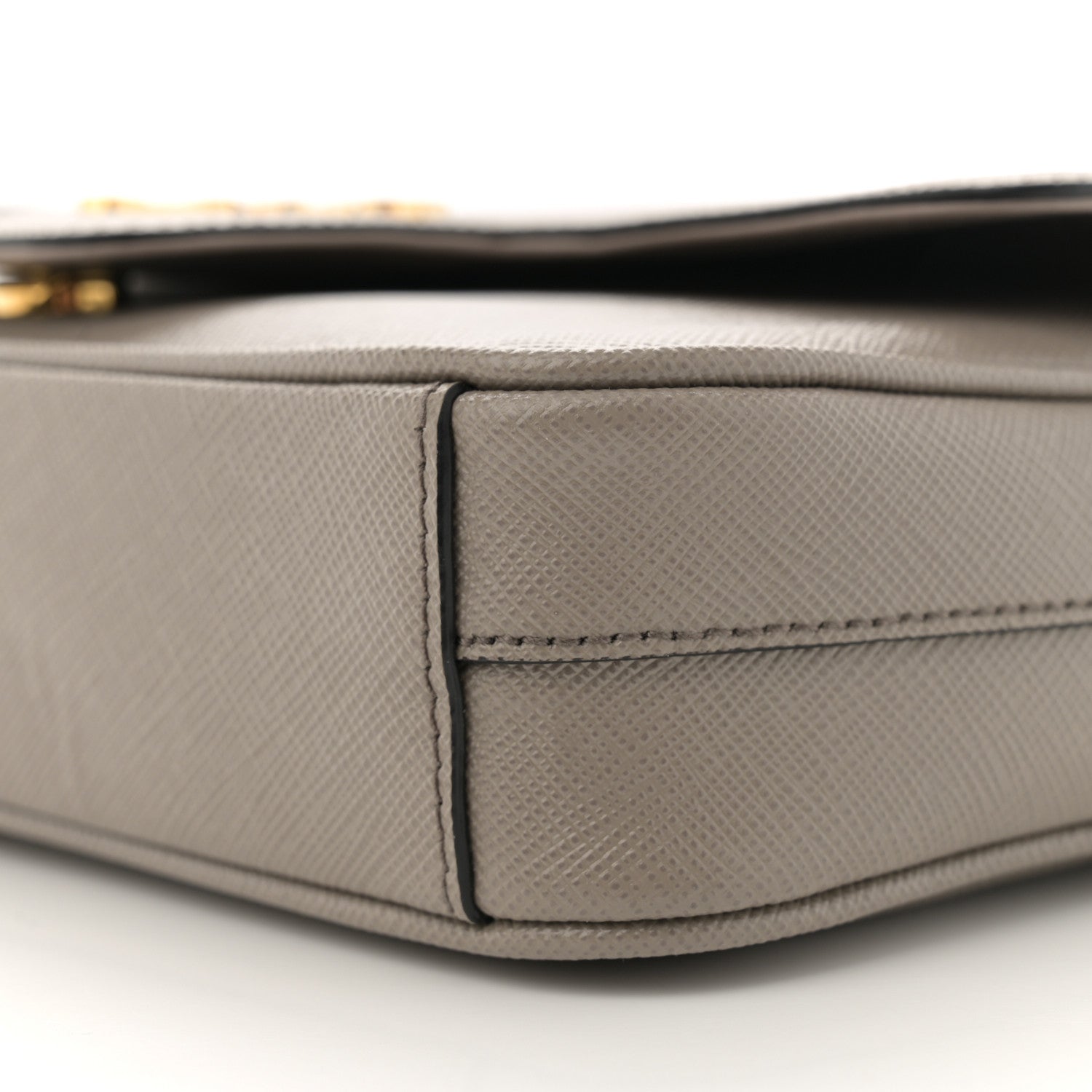 Prada Saffiano Flap Shoulder Bag Argilla 10 of 11