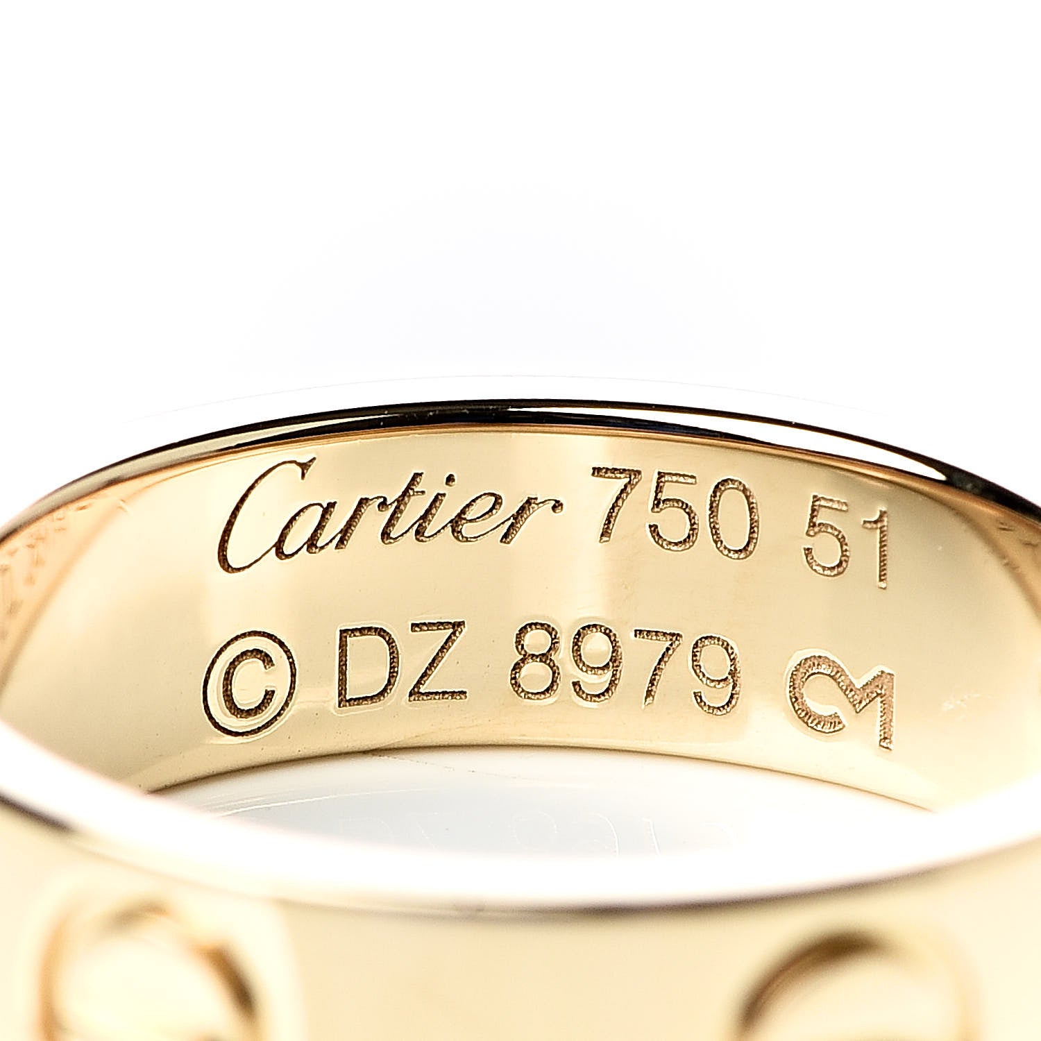 Cartier 18K Yellow Gold 5.5mm LOVE Ring 51 5.75 4 of 4
