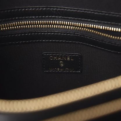 Chanel Shiny Lambskin Quilted Medium Double Case With Strap Black 13 of 23