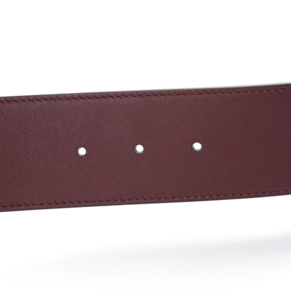 Gucci Calfskin Lizard Double G 50mm Belt 80 32 Vintage Bordeaux 4 of 5