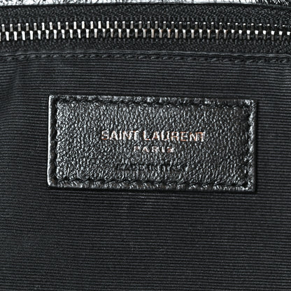 Saint Laurent Crinkled Calfskin Matelasse Monogram Large Niki Shopping Tote Bag Black 6 of 11