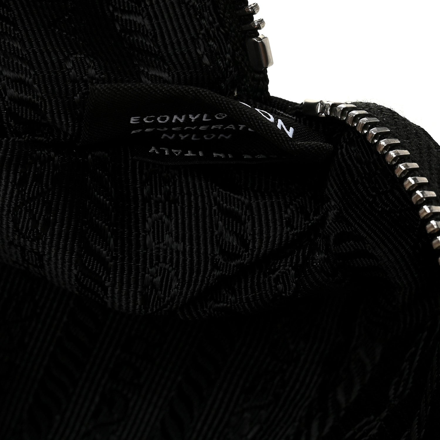 Prada Tessuto Nylon Wrist Pouch Black 6 of 7