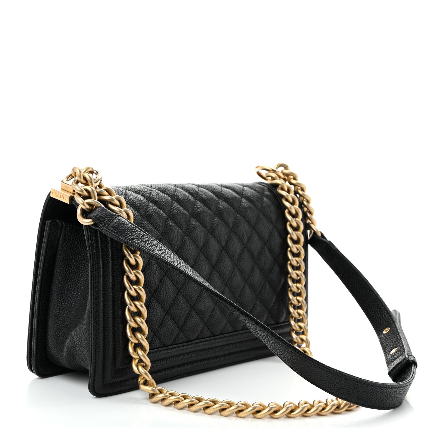 Chanel Caviar Quilted Medium Boy Flap Black 3 of 10
