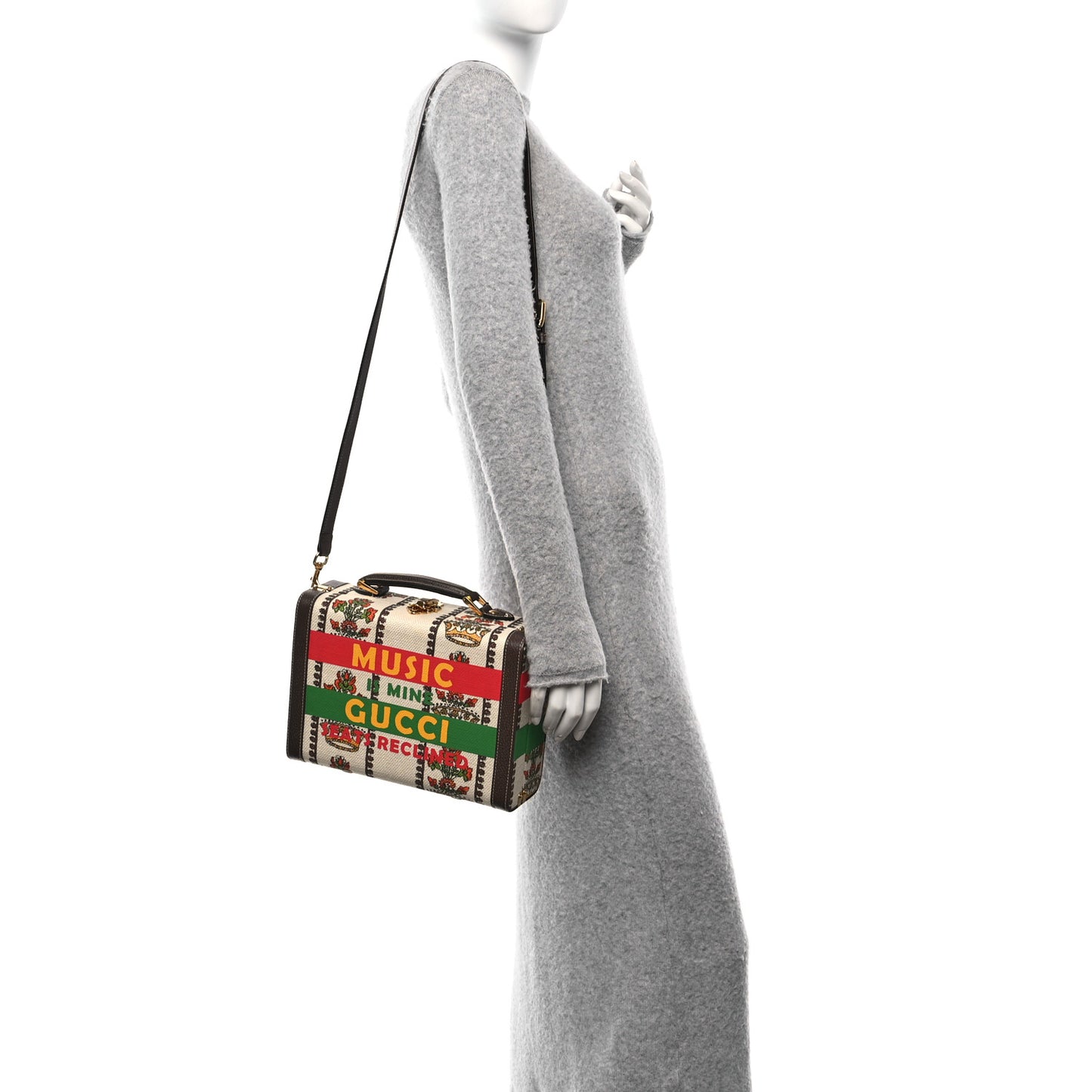 Canvas Calfskin 100 Centennial Music Beauty Case Multicolor