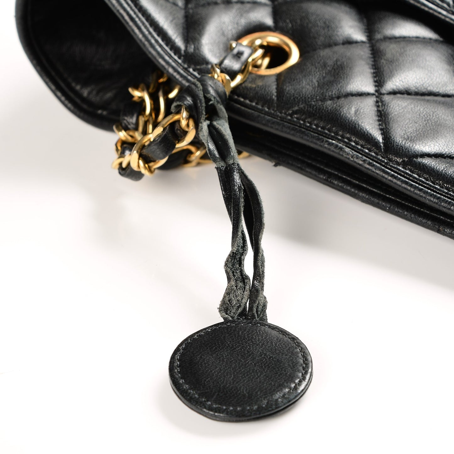 Lambskin Quilted Shopper Tote Black
