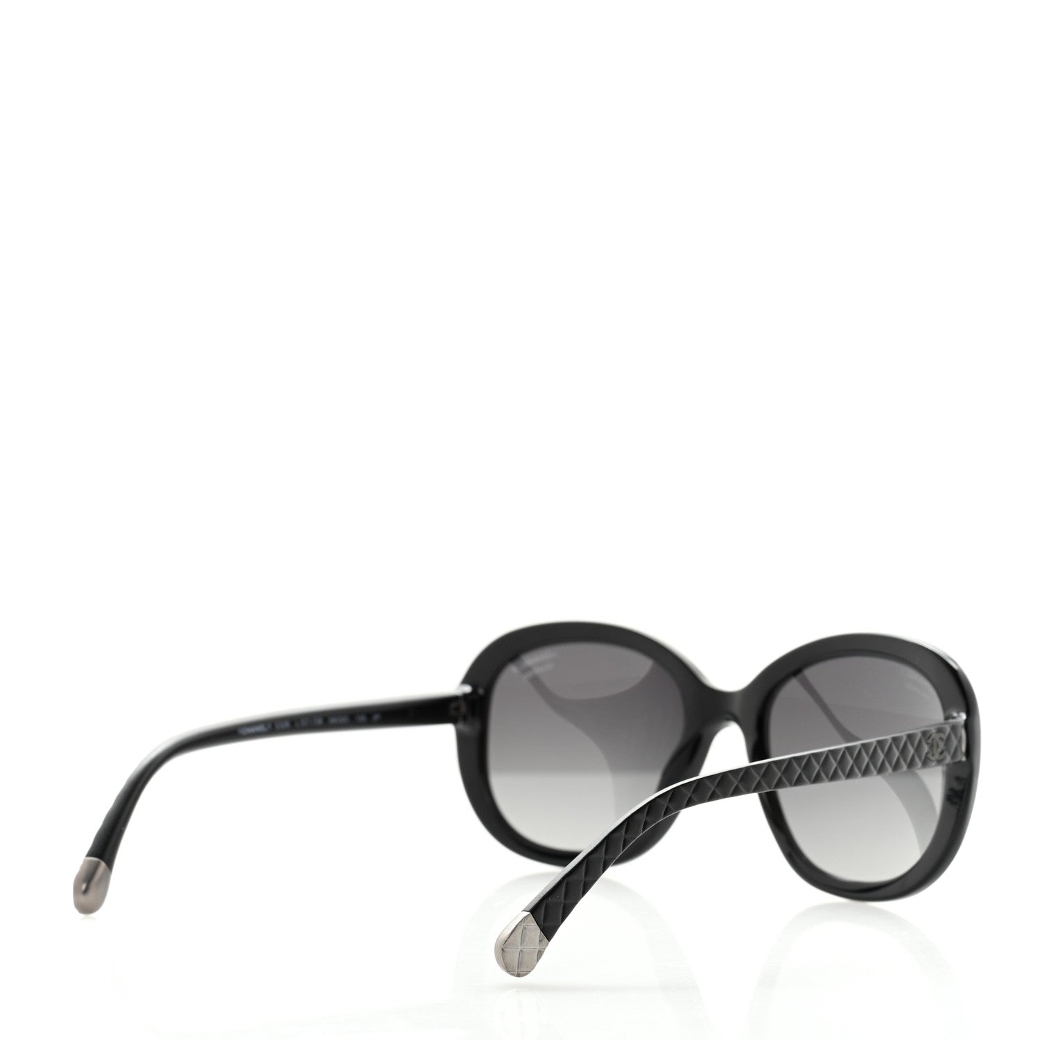 Chanel Acetate Quilted CC Polarized Sunglasses 5328 Black 4 of 10