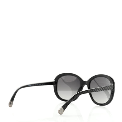 Chanel Acetate Quilted CC Polarized Sunglasses 5328 Black 4 of 10