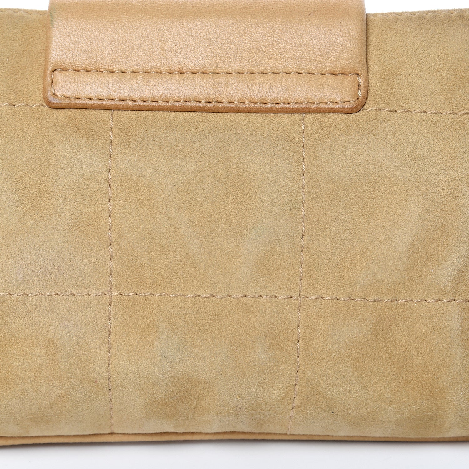 Chanel Suede Square Stitched Mademoiselle Shoulder Bag Beige 17 of 17