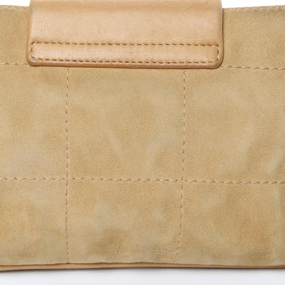 Chanel Suede Square Stitched Mademoiselle Shoulder Bag Beige 17 of 17