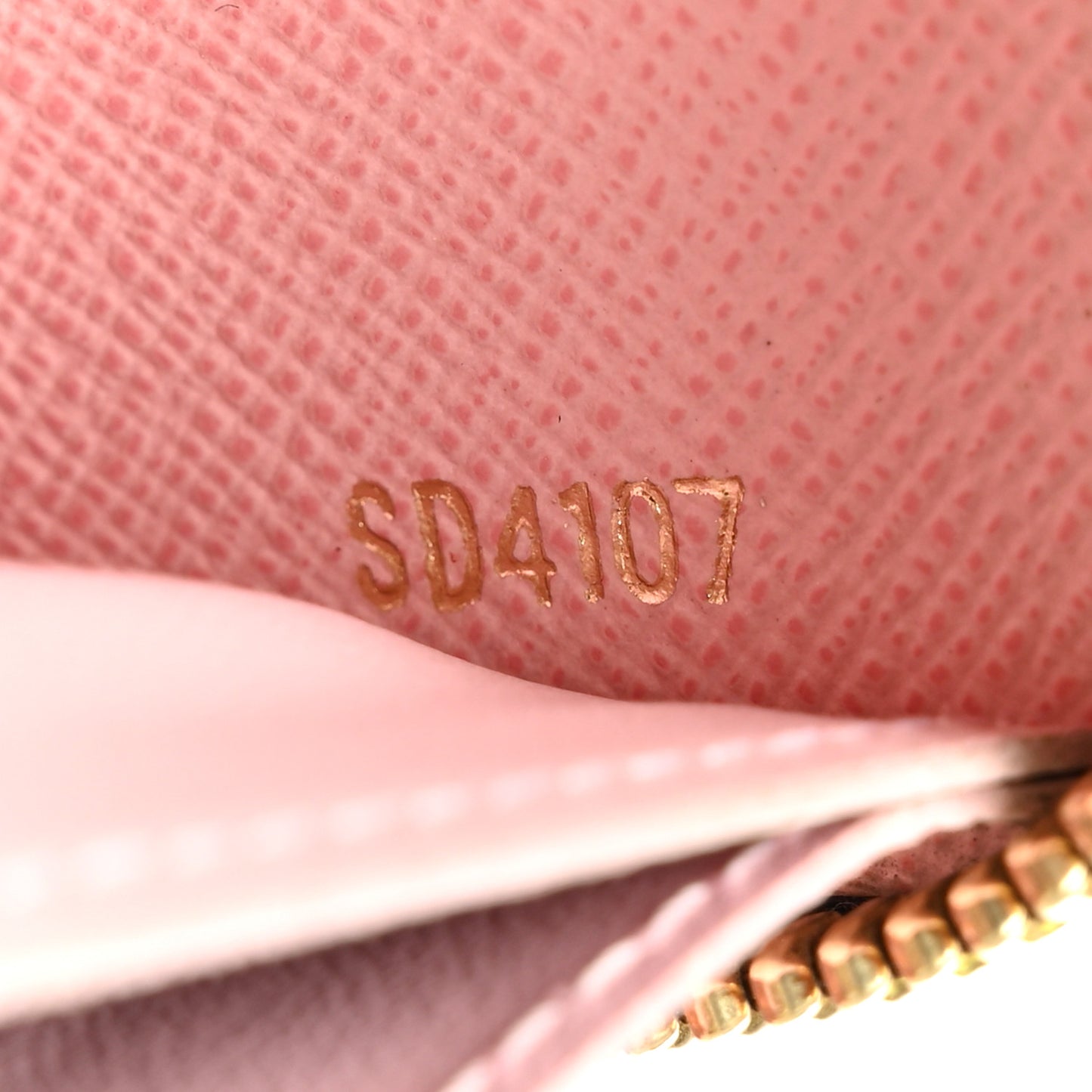 Monogram Clemence Wallet Rose Ballerine