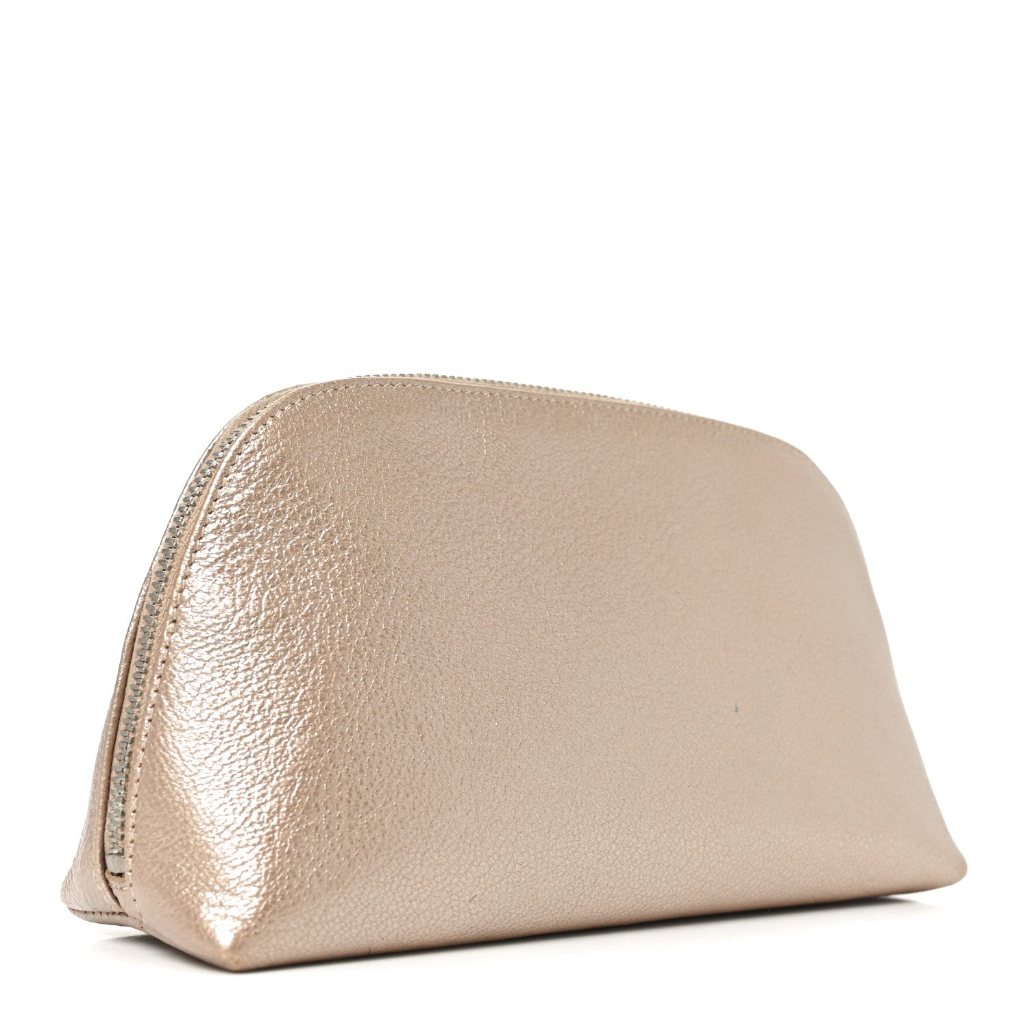 Chanel Metallic Goatskin Cosmetic Case Gold 3 of 9