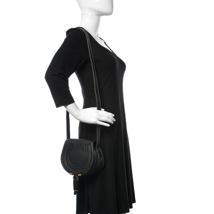Chloe Calfskin Mini Marcie Round Crossbody Bag Black 2 of 9