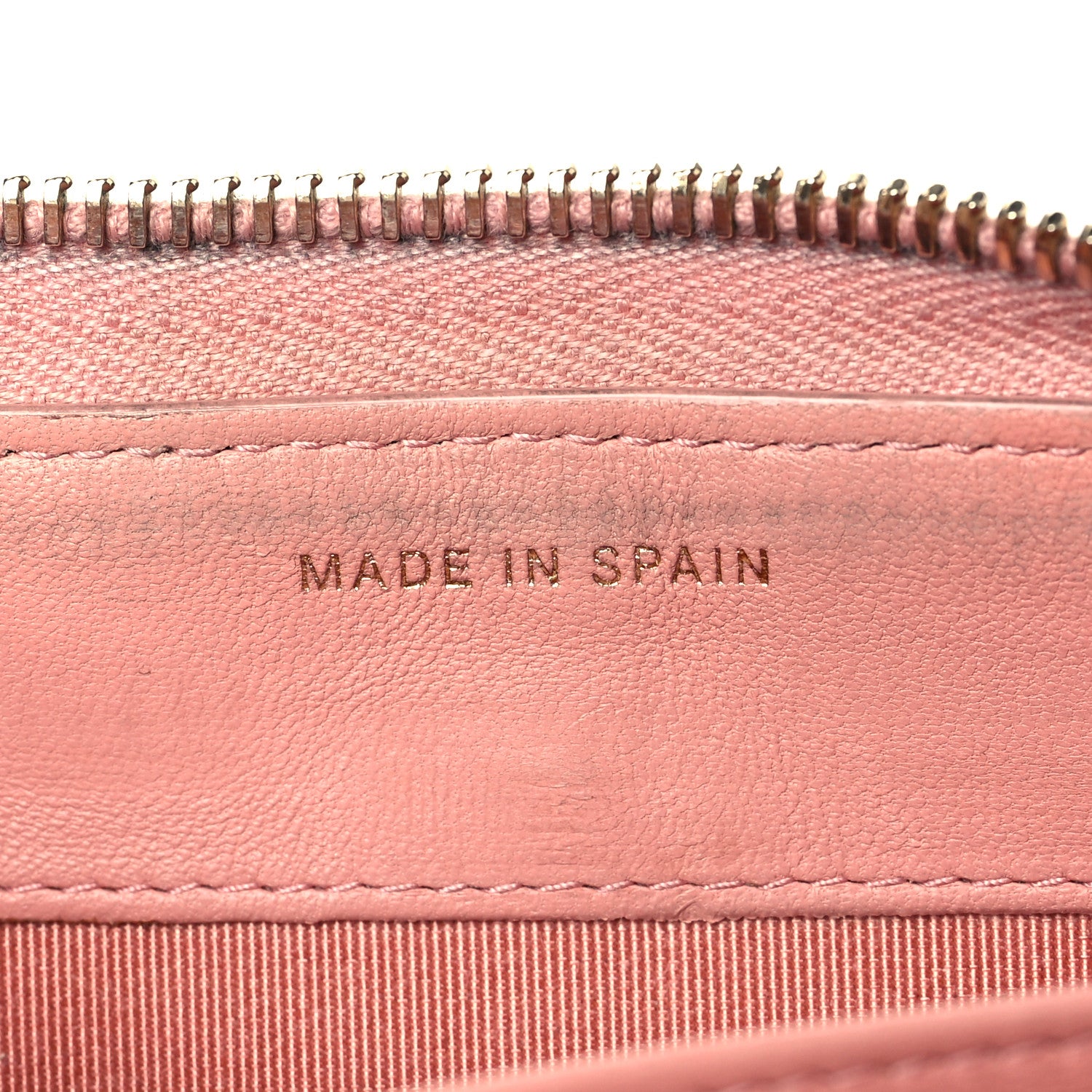 Chanel Lambskin Quilted Large Gusset Zip Around Wallet Light Pink 7 of 10