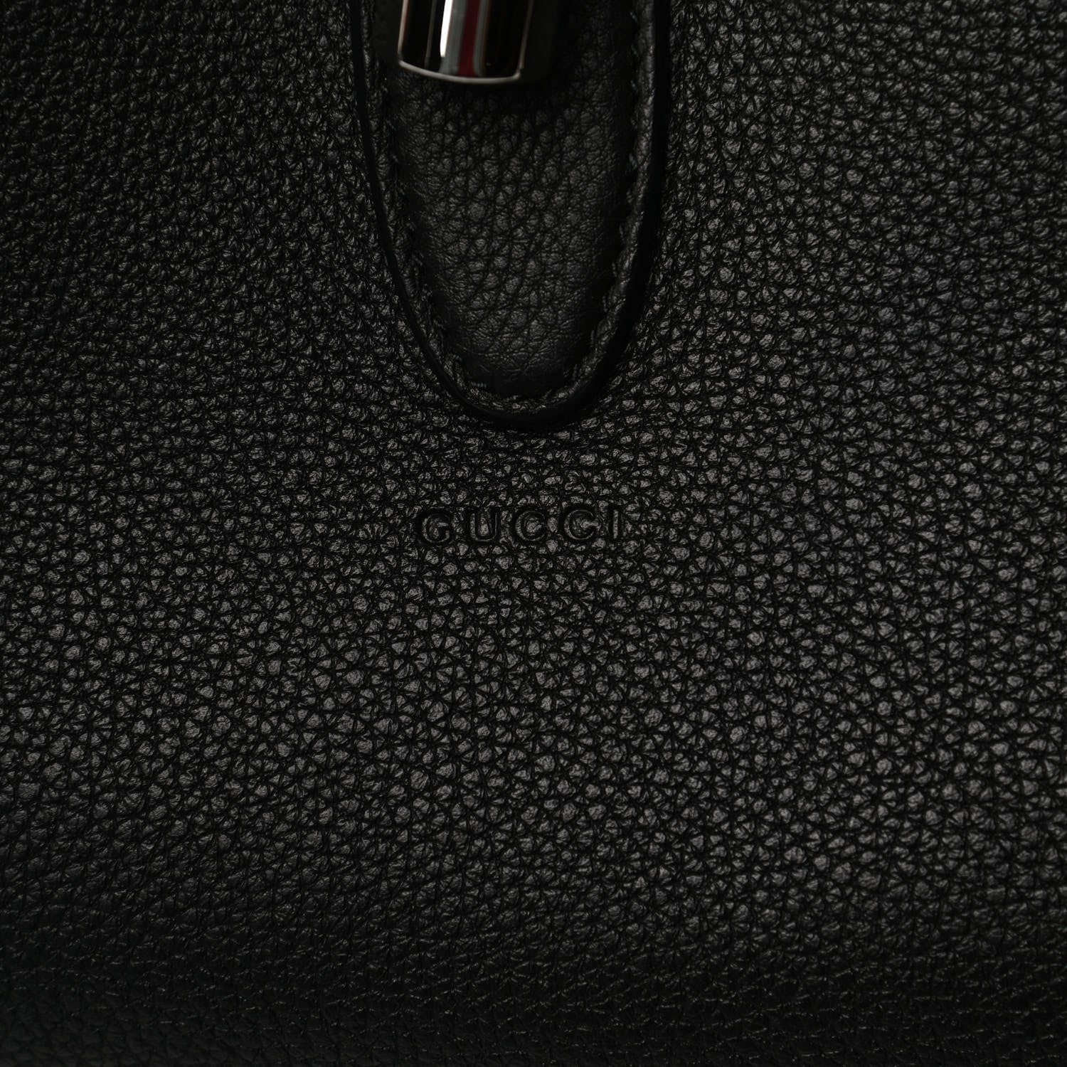 Gucci Soft Grained Calfskin Large Jackie Hobo Black 7 of 11