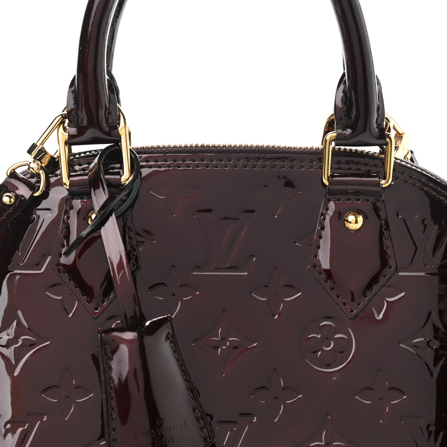Louis Vuitton Vernis Alma BB Amarante 7 of 9