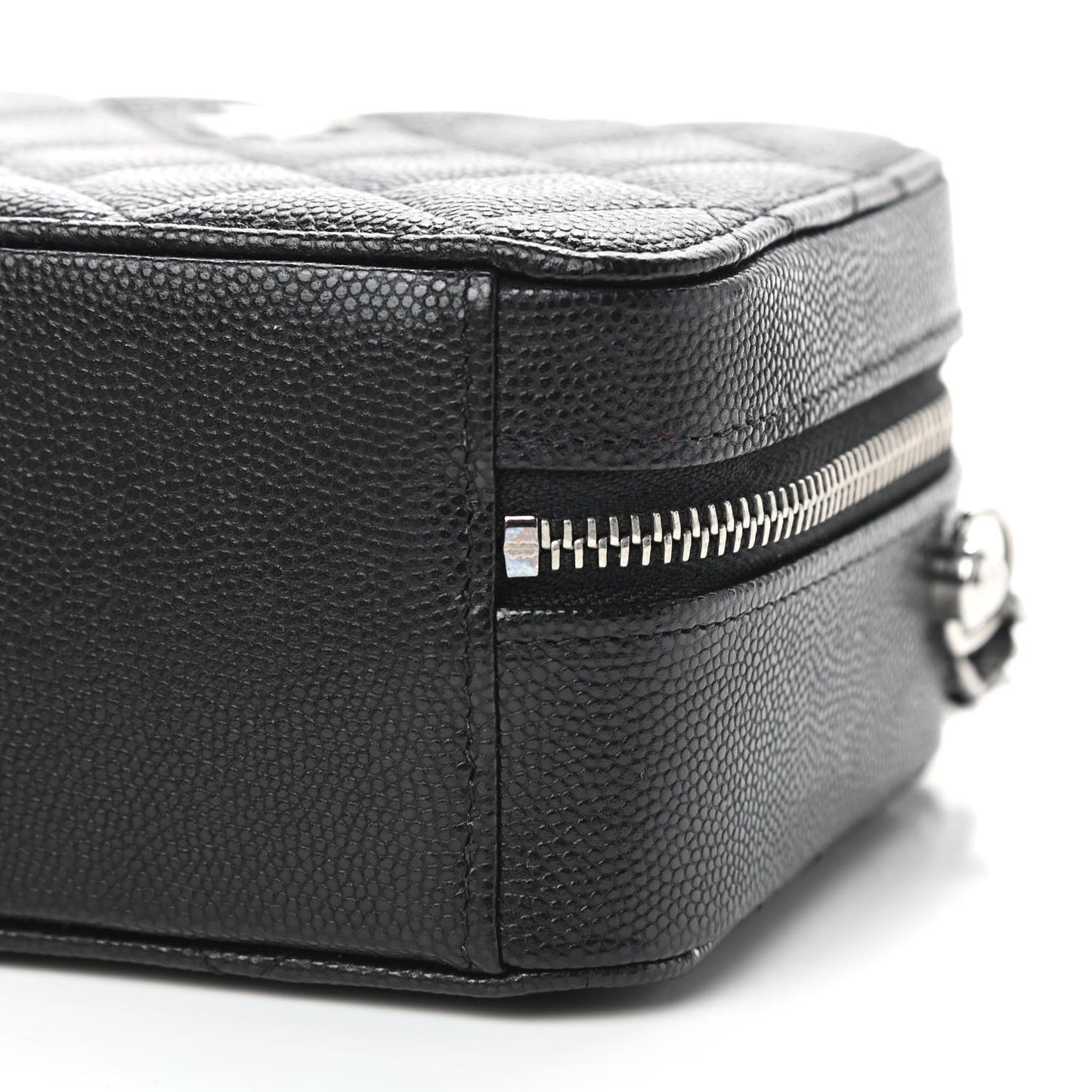 Caviar Quilted Camera Bag Black