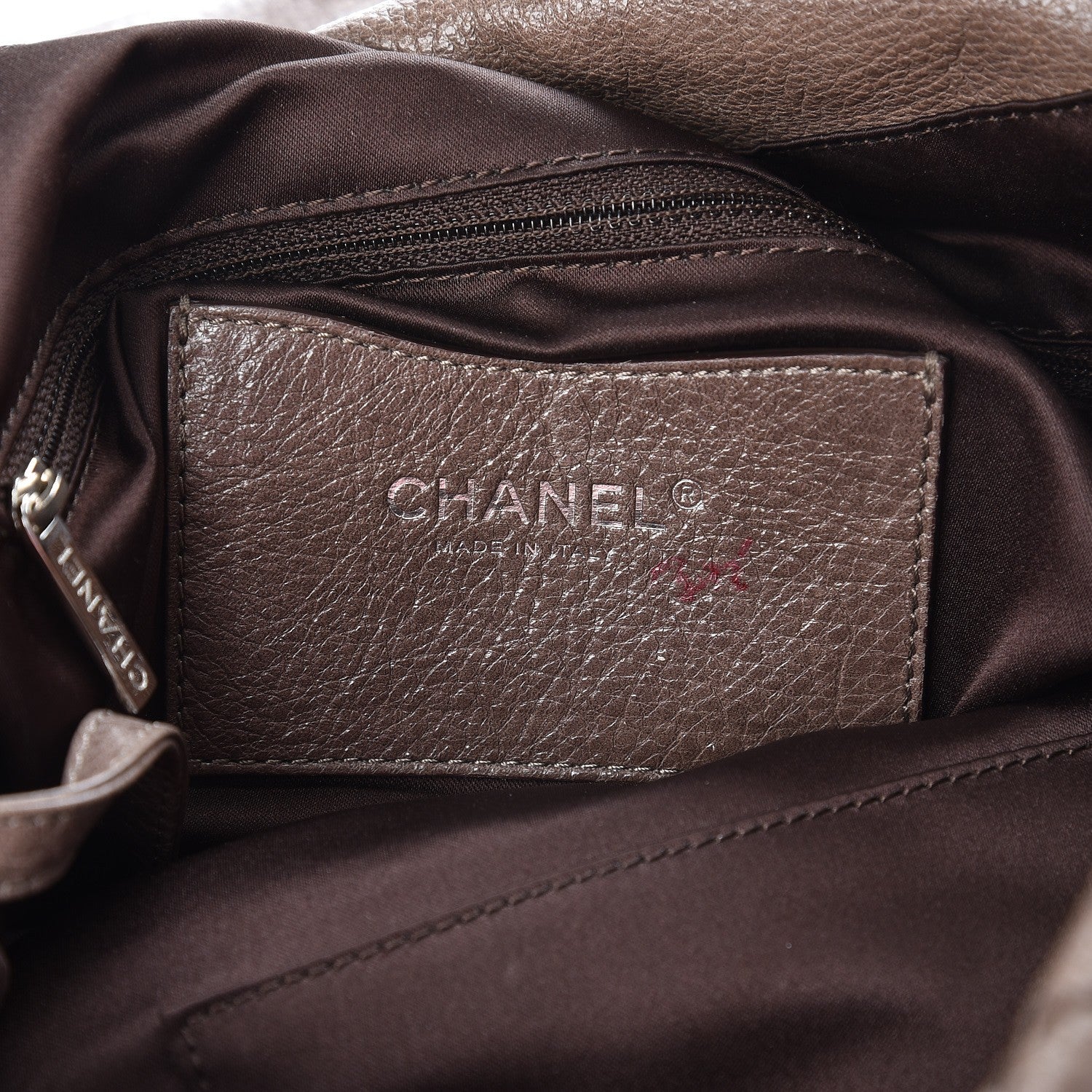 Chanel Glazed Calfskin Stitched XL On The Road Flap Brown 6 of 15