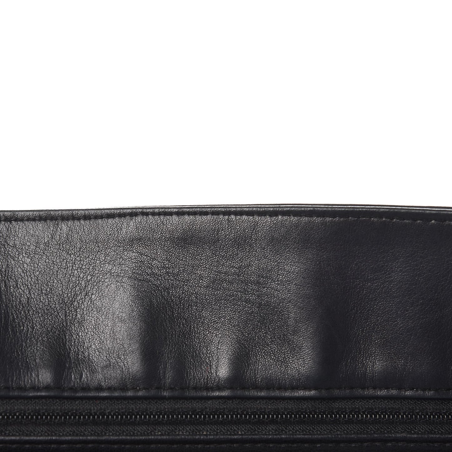 Lambskin Quilted Shopping Tote Black