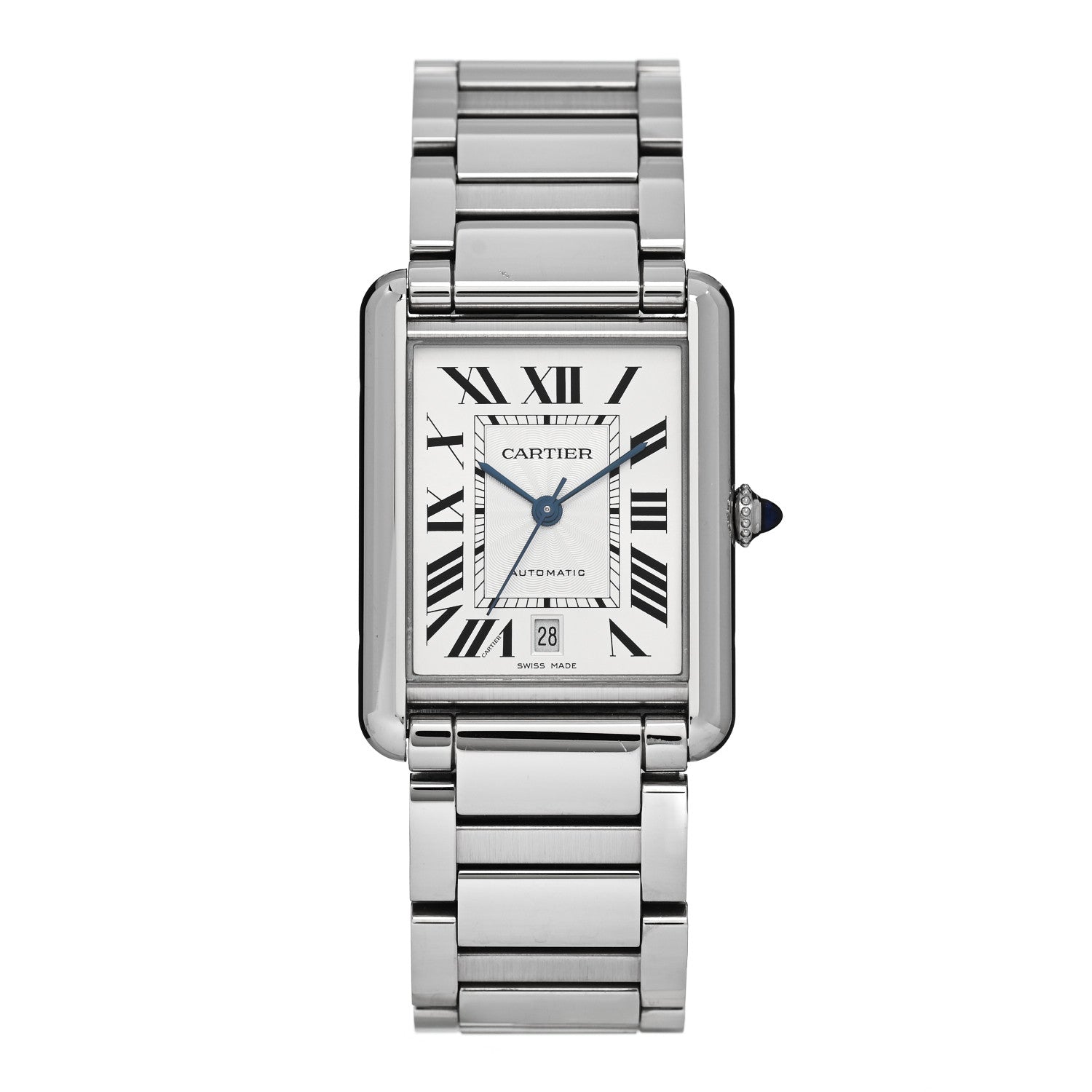 Cartier Stainless Steel 31mm Tank Solo Automatic Watch 1 of 5