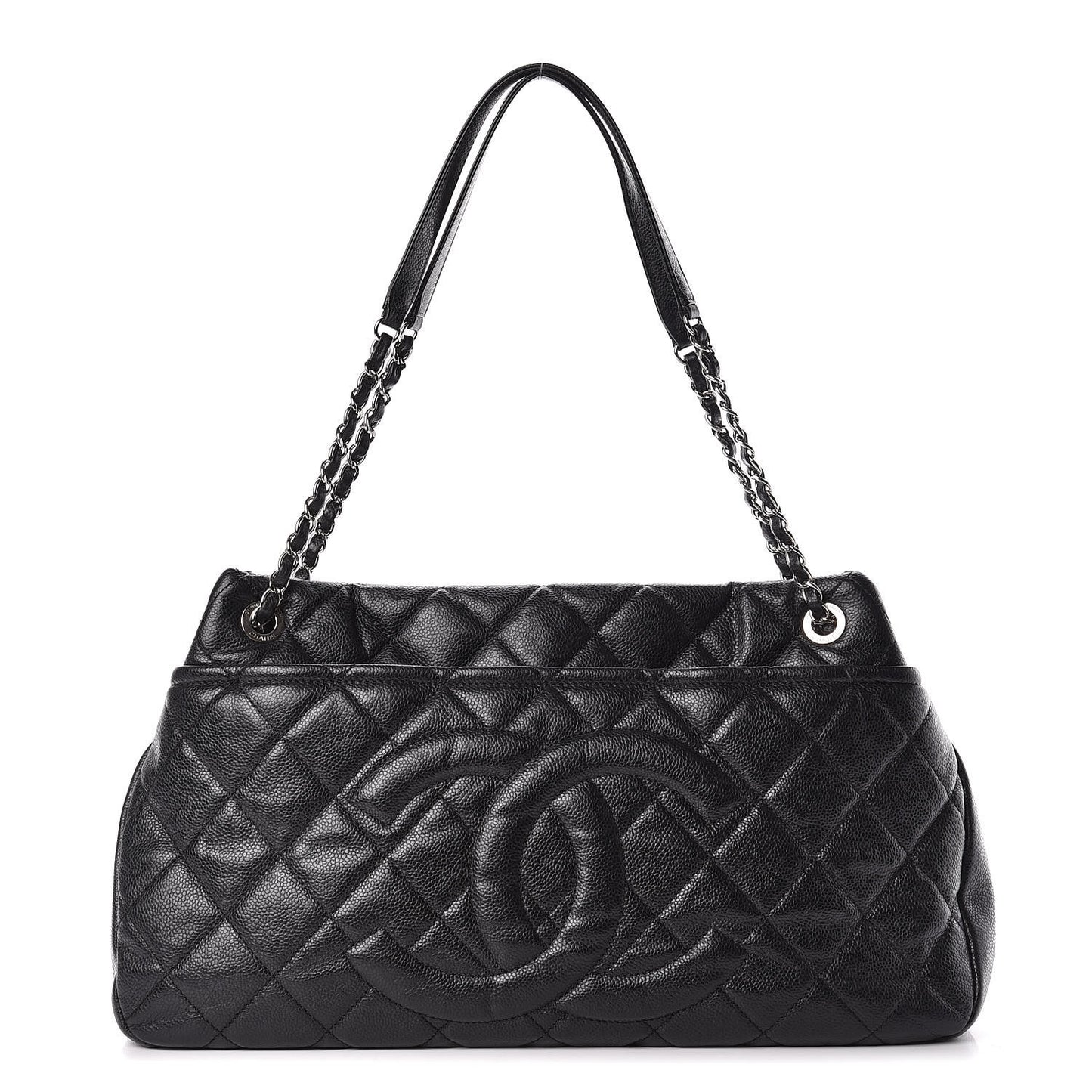 Caviar Quilted CC Timeless Soft Tote Black