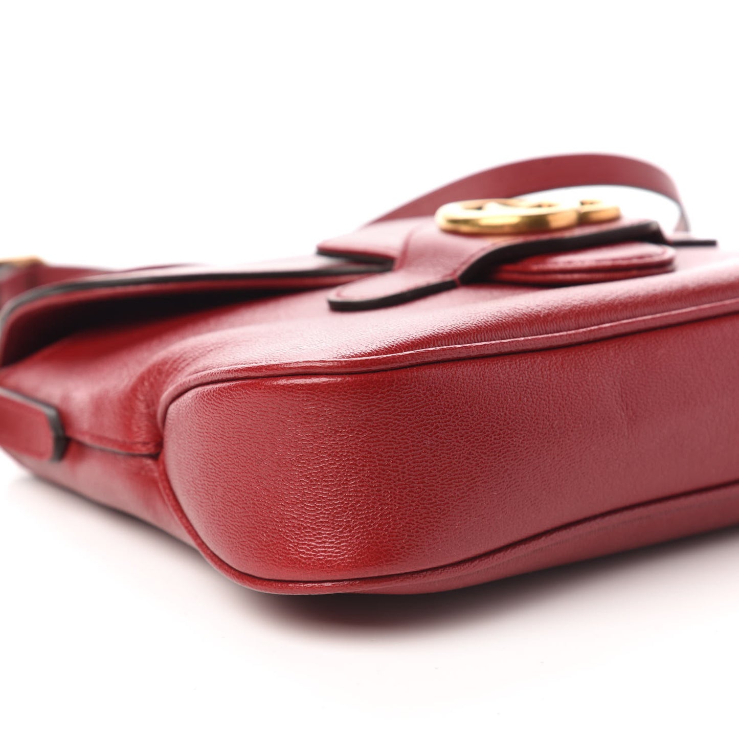 New Sakai Calfskin Lux Small Dahlia Messenger Shoulder Bag New Cherry Red