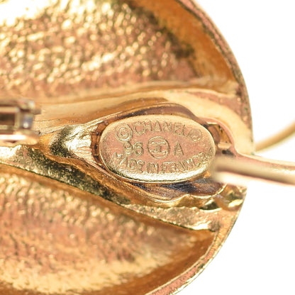 Chanel CC Clip On Earrings Gold 3 of 5