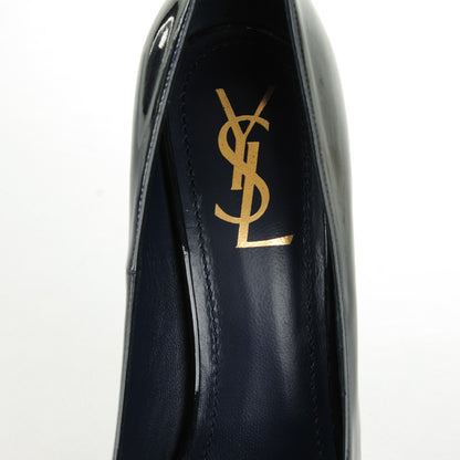Saint Laurent Patent Tribtoo 105 Platform Pumps 40 Dark Blue 8 of 8