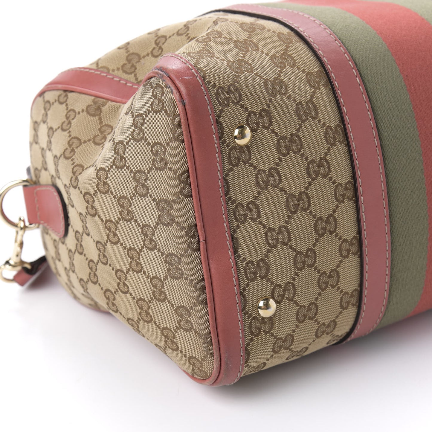 Monogram Vintage Web Medium Boston Pink