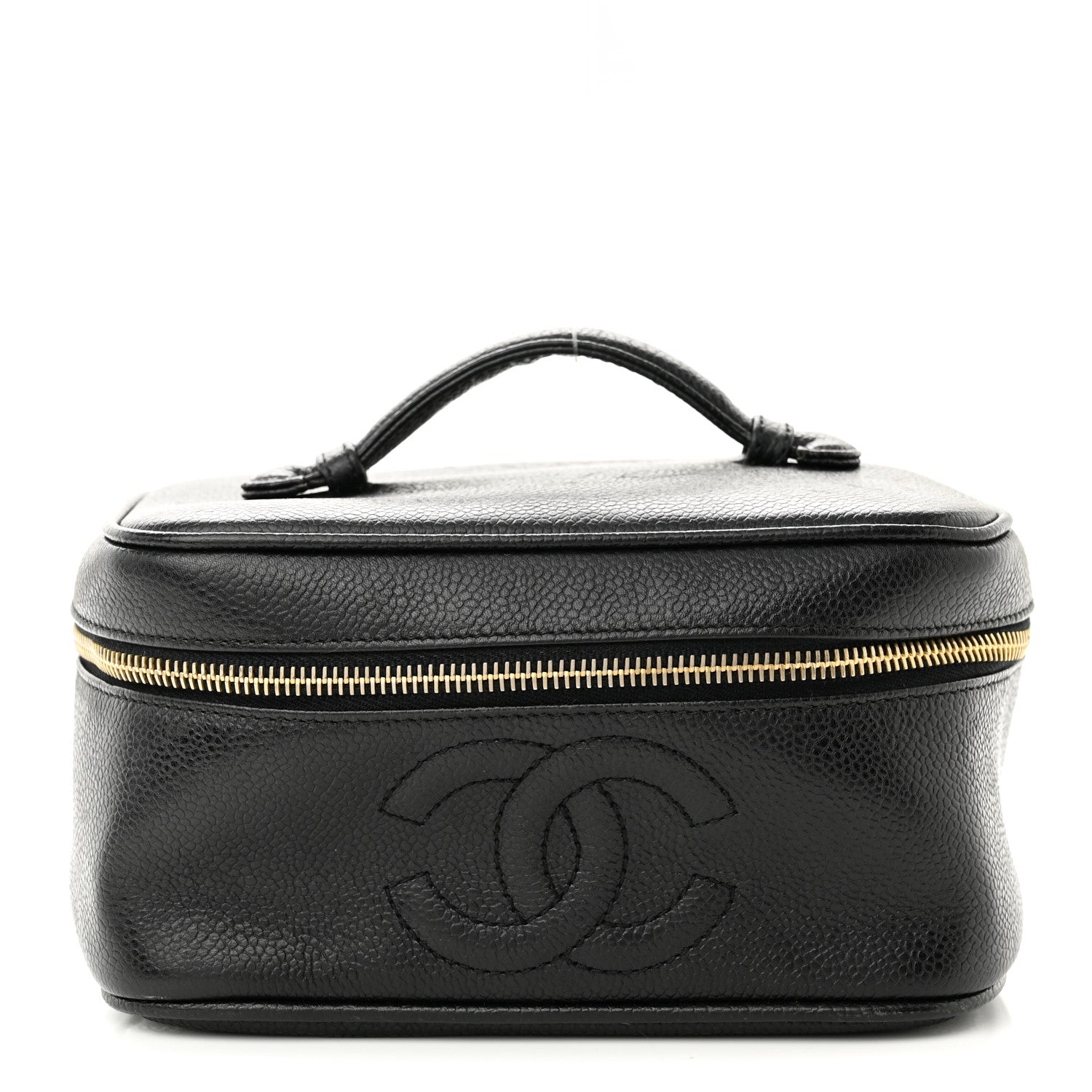 Chanel Caviar CC Vanity Cosmetic Case Black 1 of 10