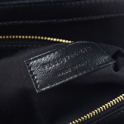 Saint Laurent Lambskin Diamond Quilted Monogram Angie Chain Bag Black 9 of 11