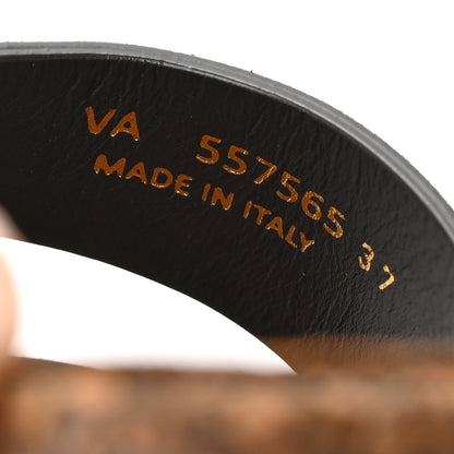 Saint Laurent Suede Jimmy 2Bridle Cross Slides 37 Brown 7 of 9