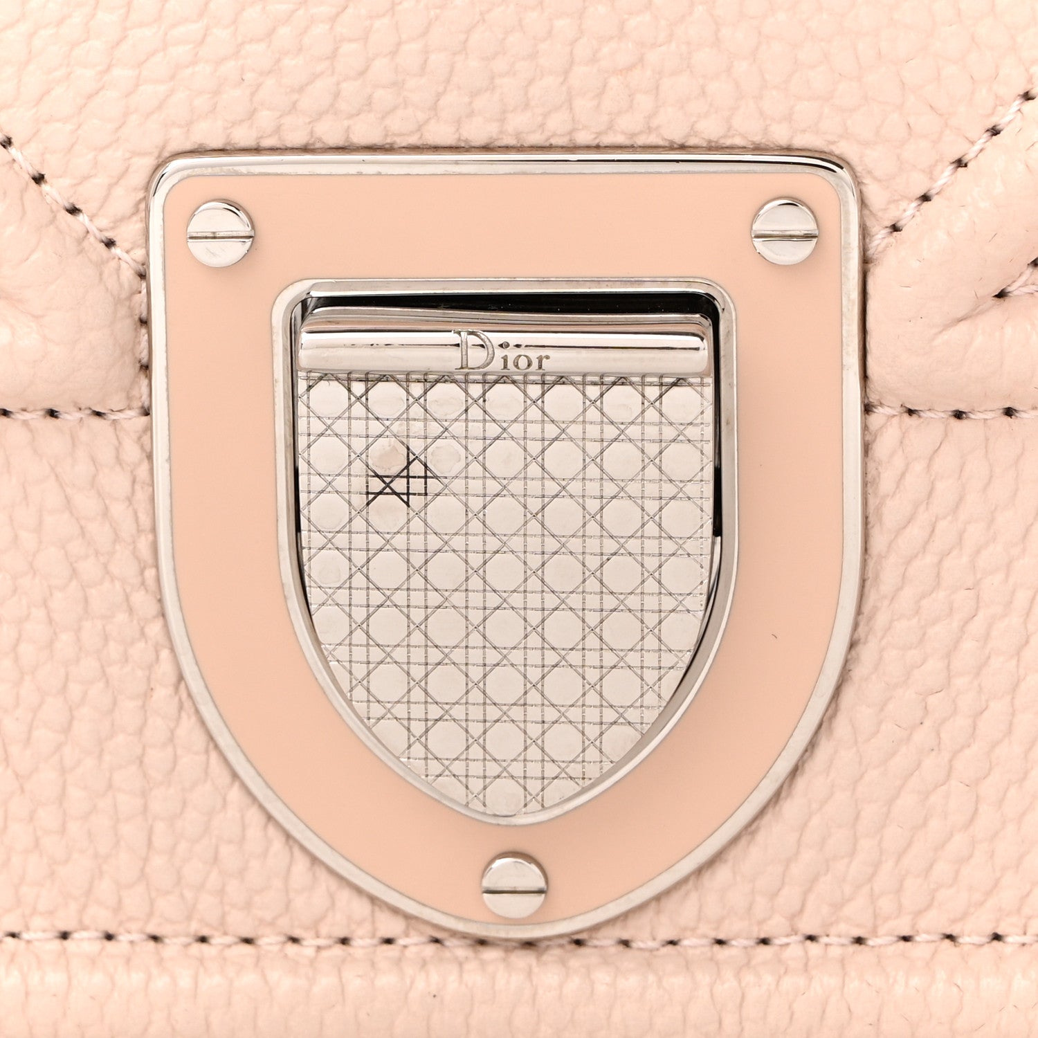 Christian Dior Grained Calfskin Medium Diorama Flap Bag Nude 11 of 11