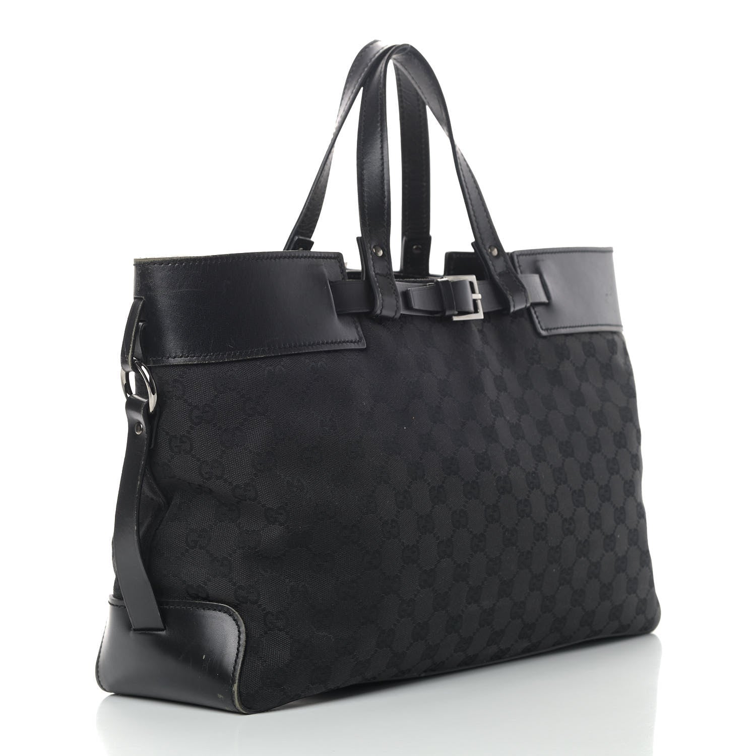 Gucci Monogram Large Tote Black 2 of 16