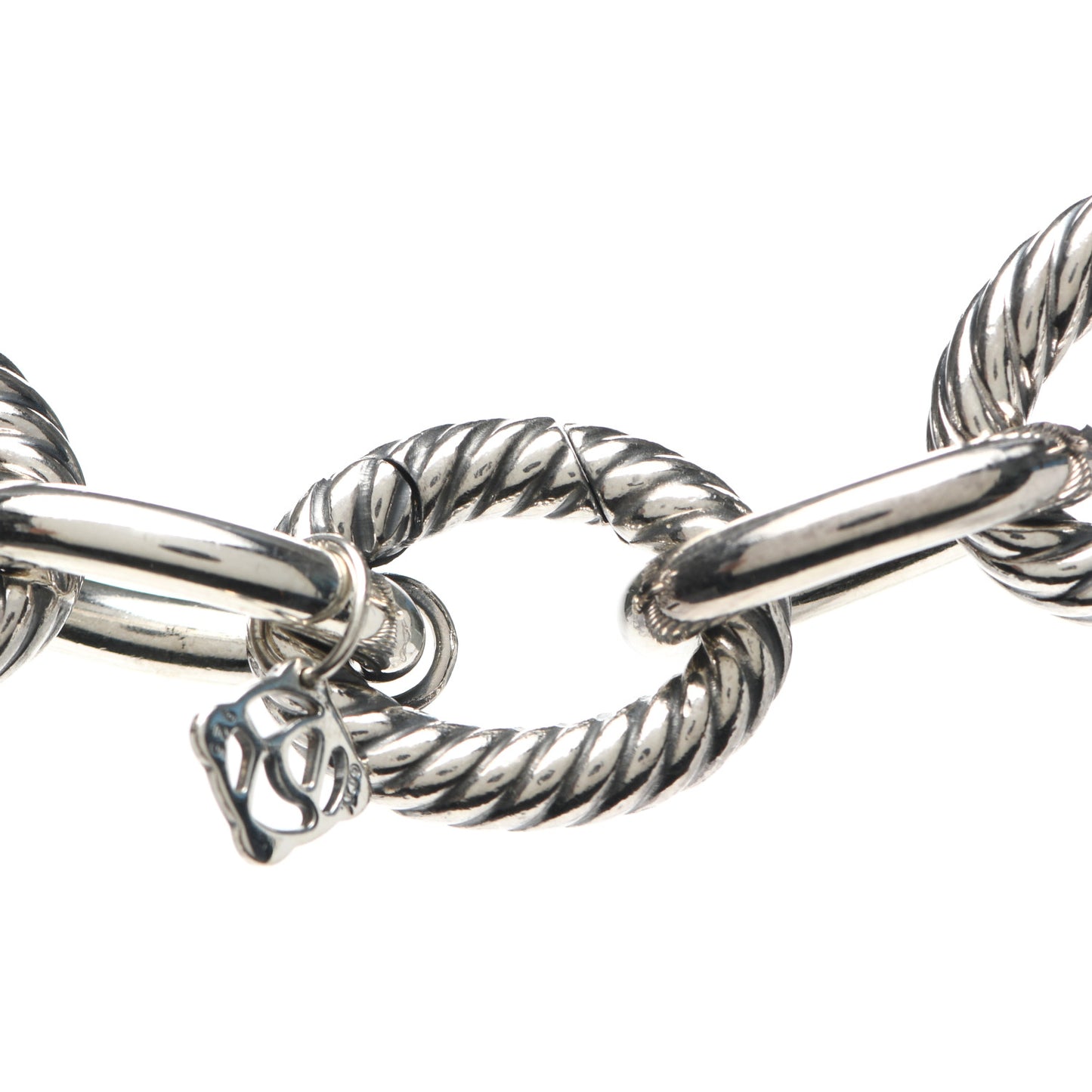 Sterling Silver 16mm Large Oval Link Necklace