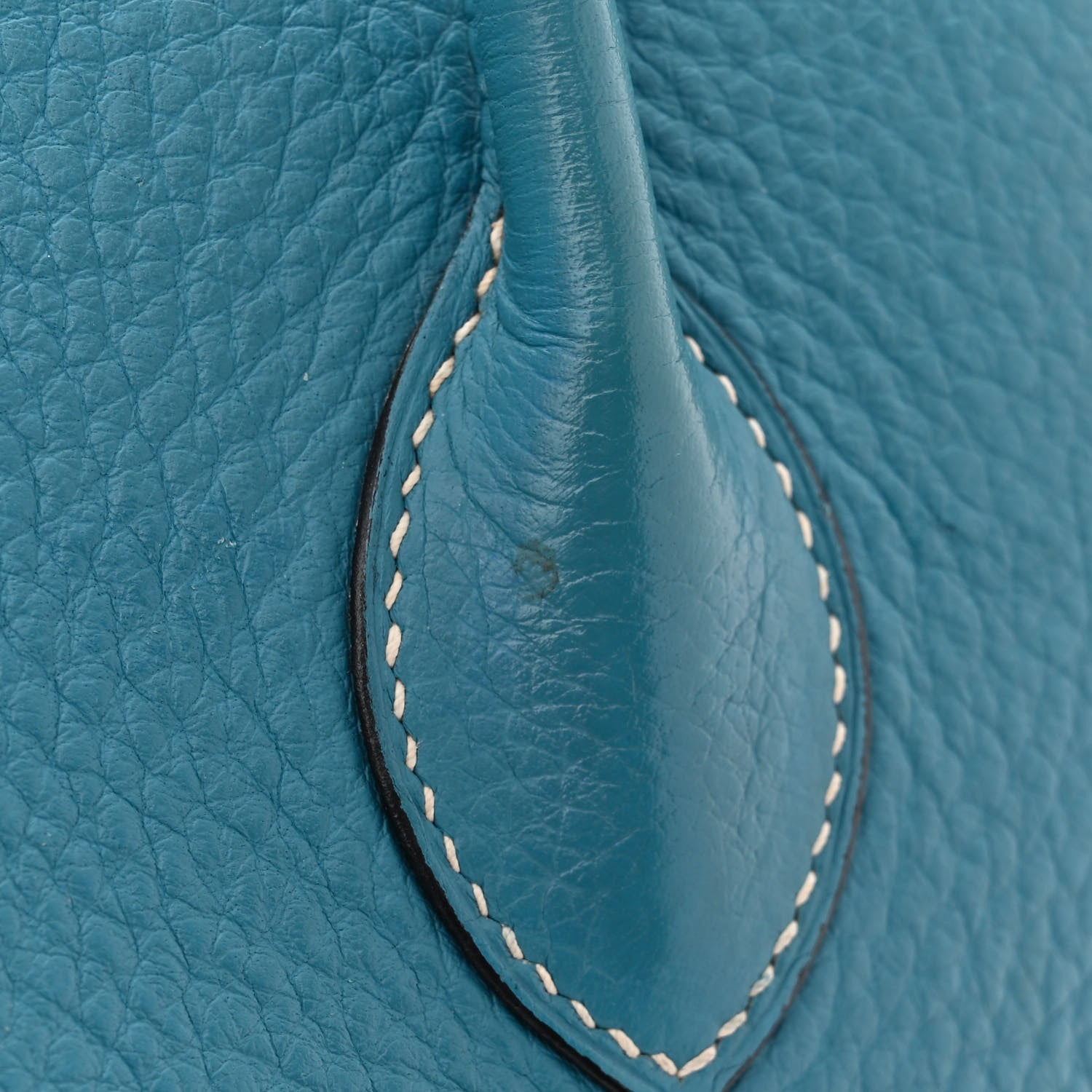 Hermes Taurillon Clemence Bolide 35 Bleu Jean 10 of 18