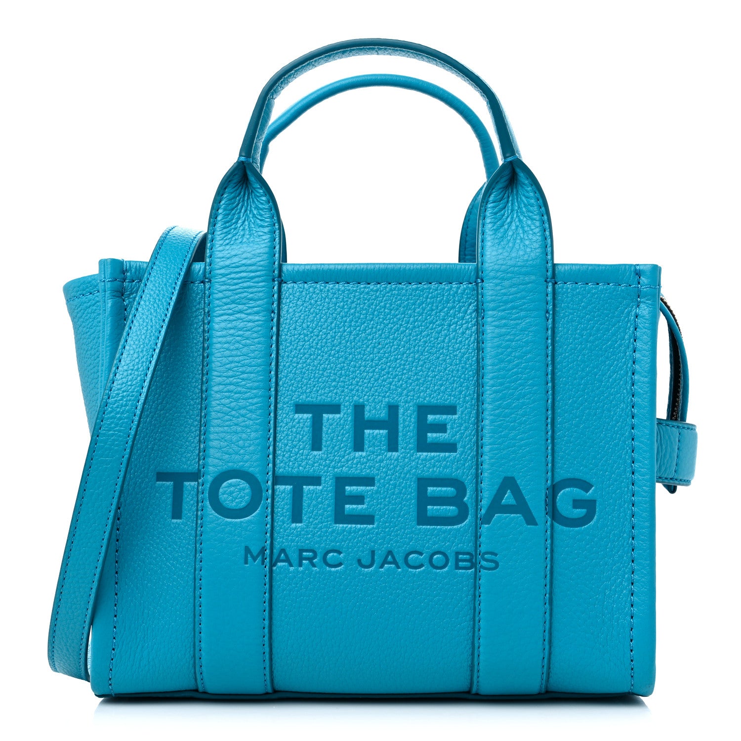Marc Jacobs Grained Calfskin Small The Tote Bag Barrier Reef 1 of 9
