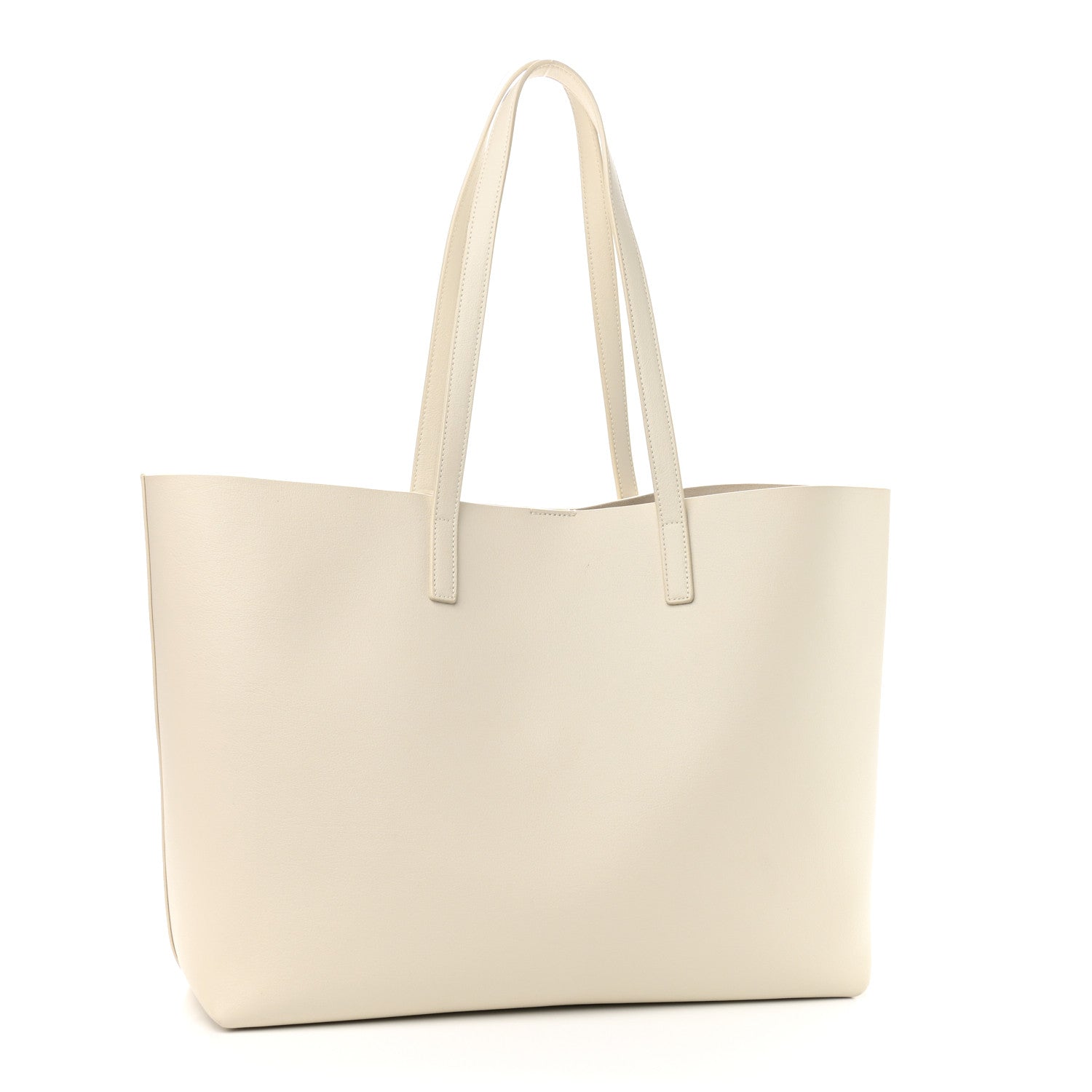 Saint Laurent Calfskin Large Shopping Tote Porcellana 4 of 12
