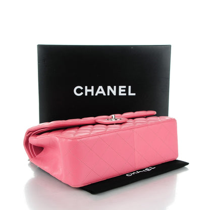 Chanel Lambskin Quilted Jumbo Double Flap Pink 4 of 10