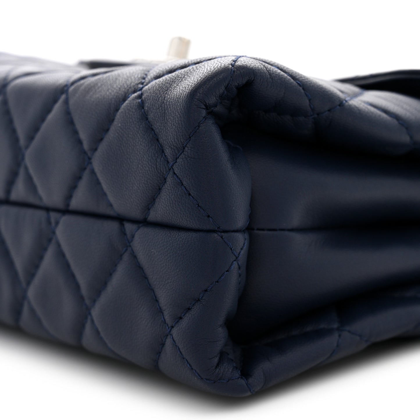 Lambskin Quilted By 4 Flap Navy