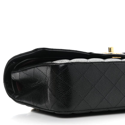 Chanel Caviar Quilted Medium Double Flap Black 9 of 11