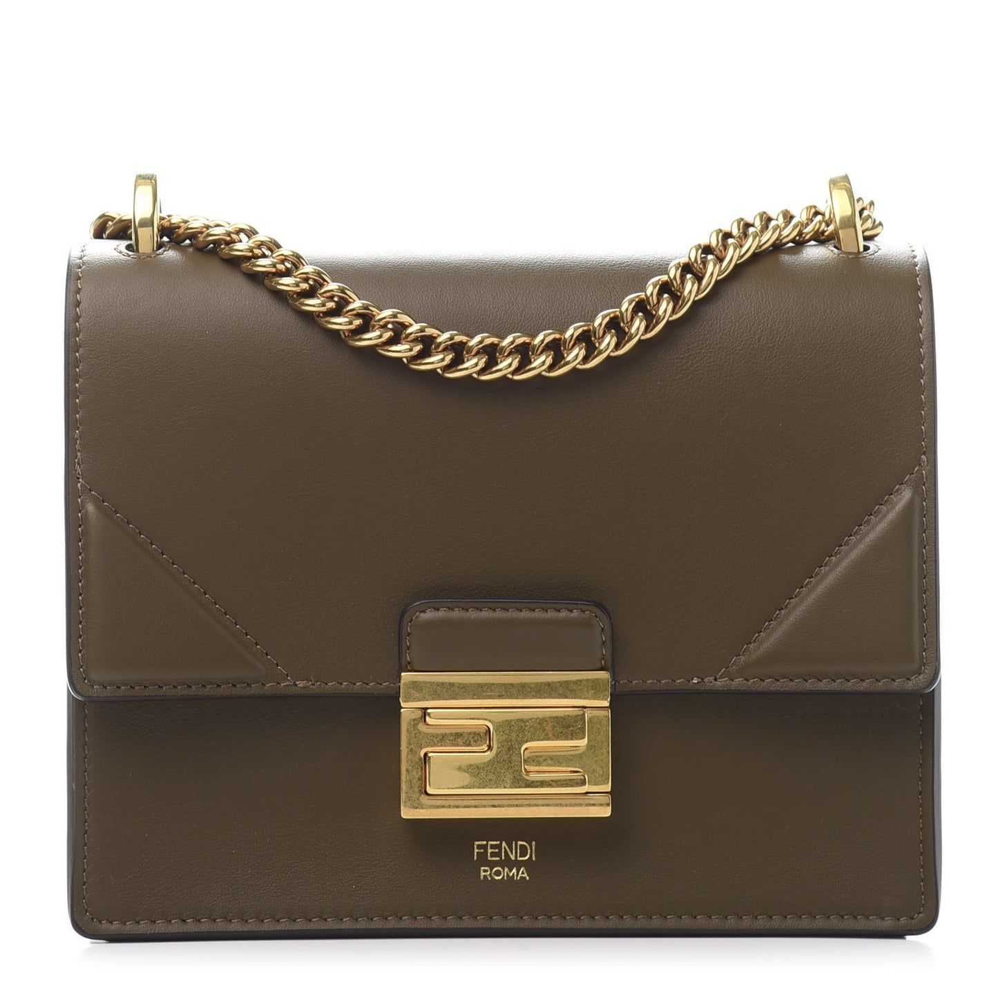 Vitello Grace Matte Small Kan U Shoulder Bag Wood