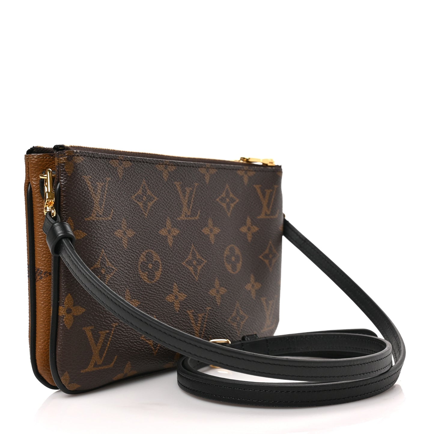 Reverse Monogram Giant Double Zip Pochette