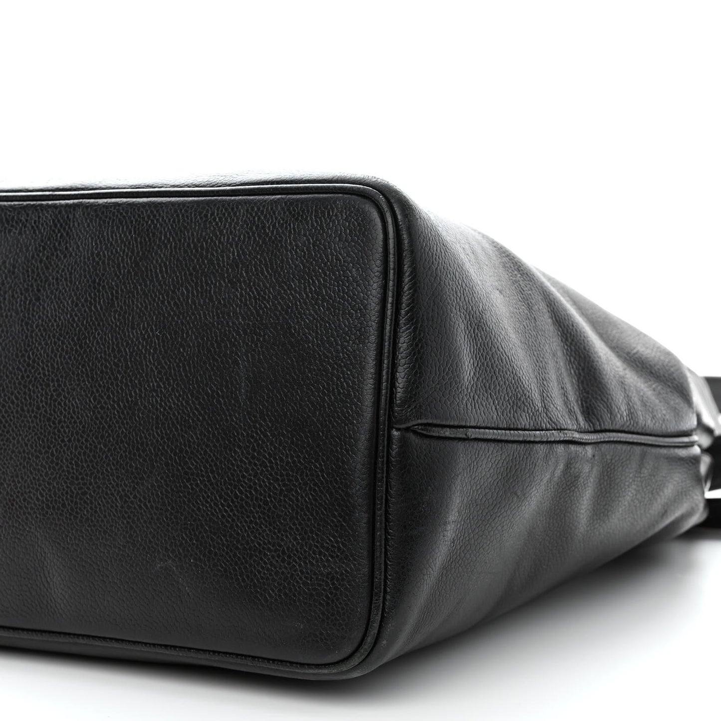 Caviar Large CC Shoulder Bag Black