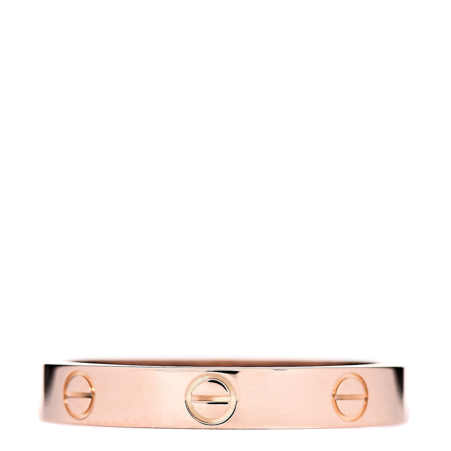 18K Pink Gold 3.5mm LOVE Wedding Band Ring 64 10.75
