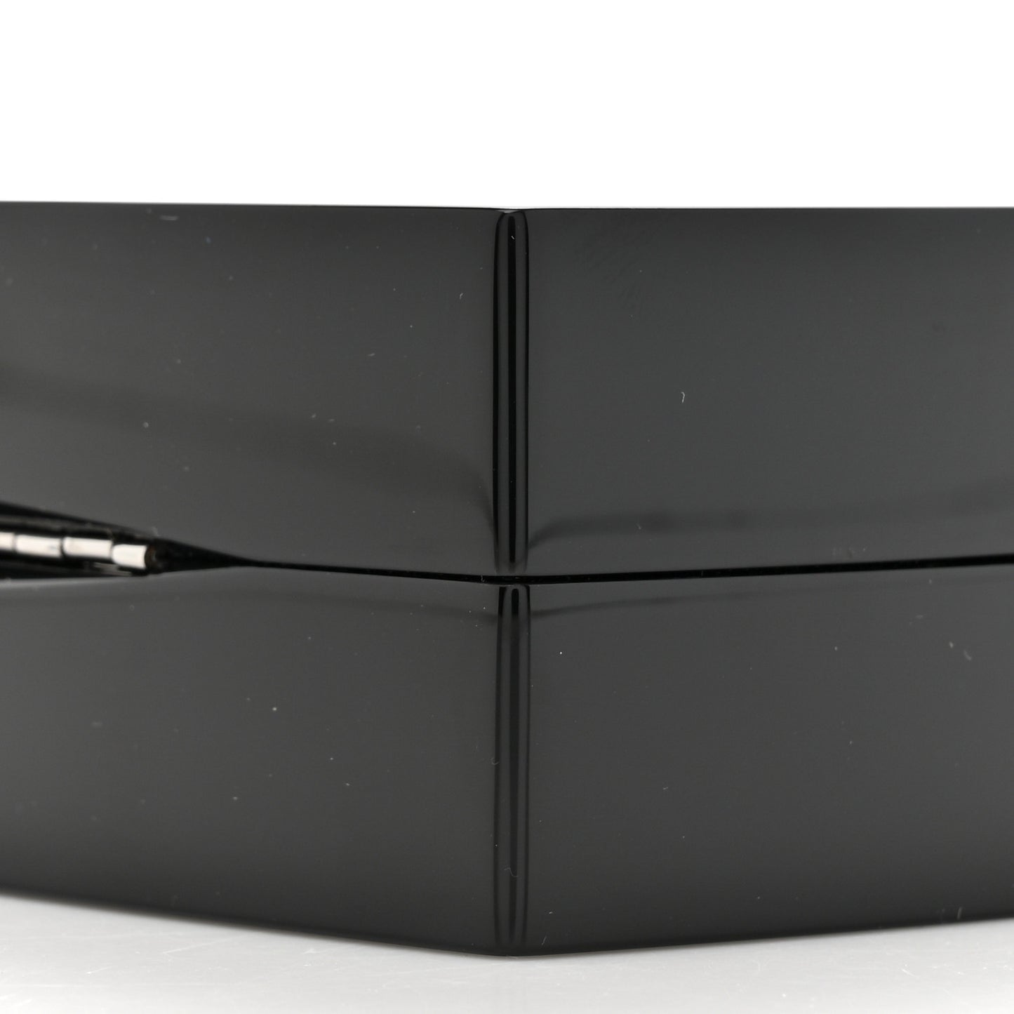 Plexiglass Compact Box Clutch Black