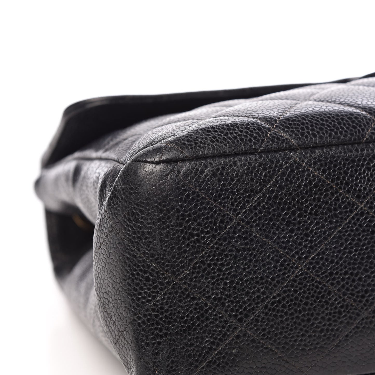 Caviar Quilted Jumbo Single Flap Black