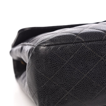 Chanel Caviar Quilted Jumbo Single Flap Black 11 of 15