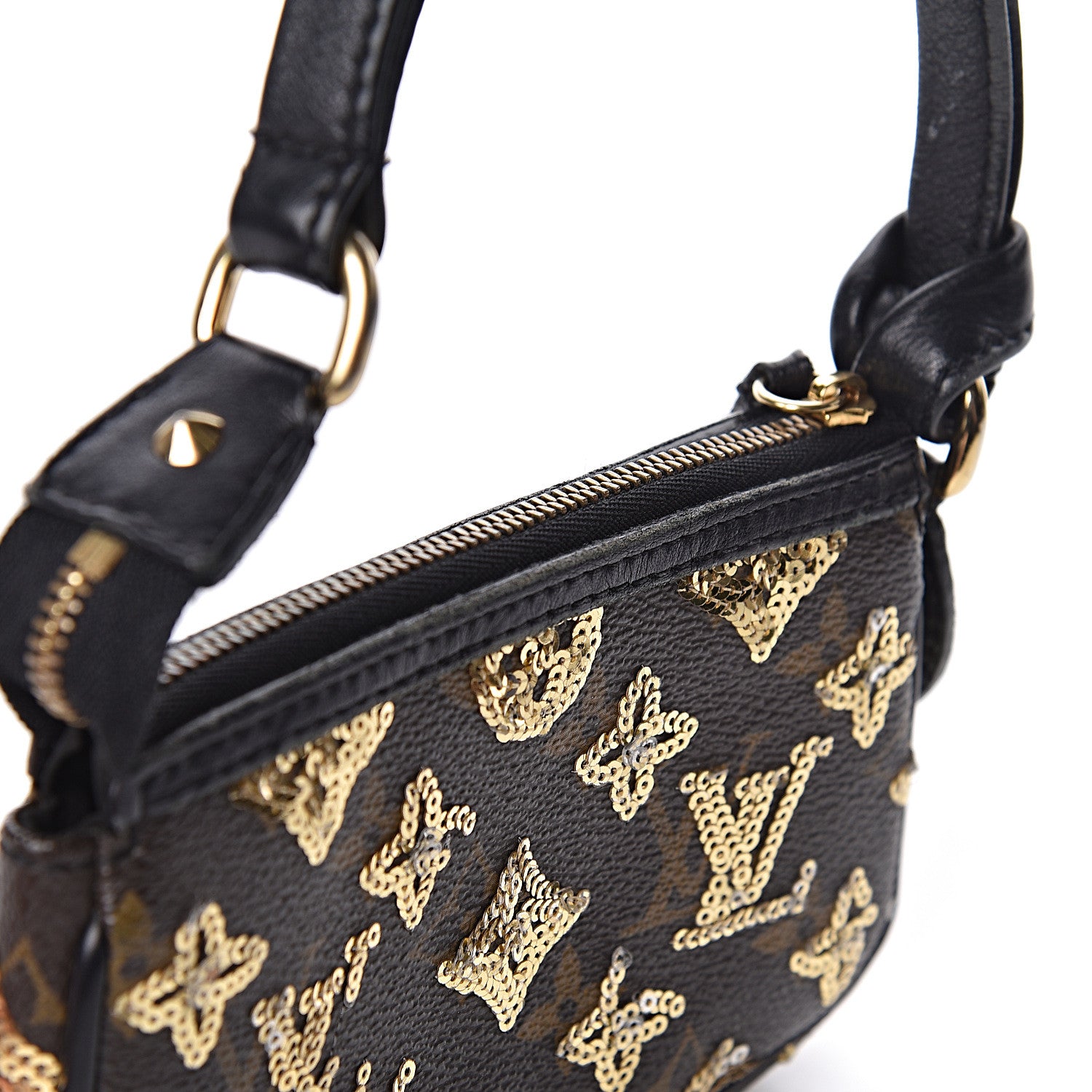 Louis Vuitton Monogram Sequins Eclipse Pochette Gold 19 of 20